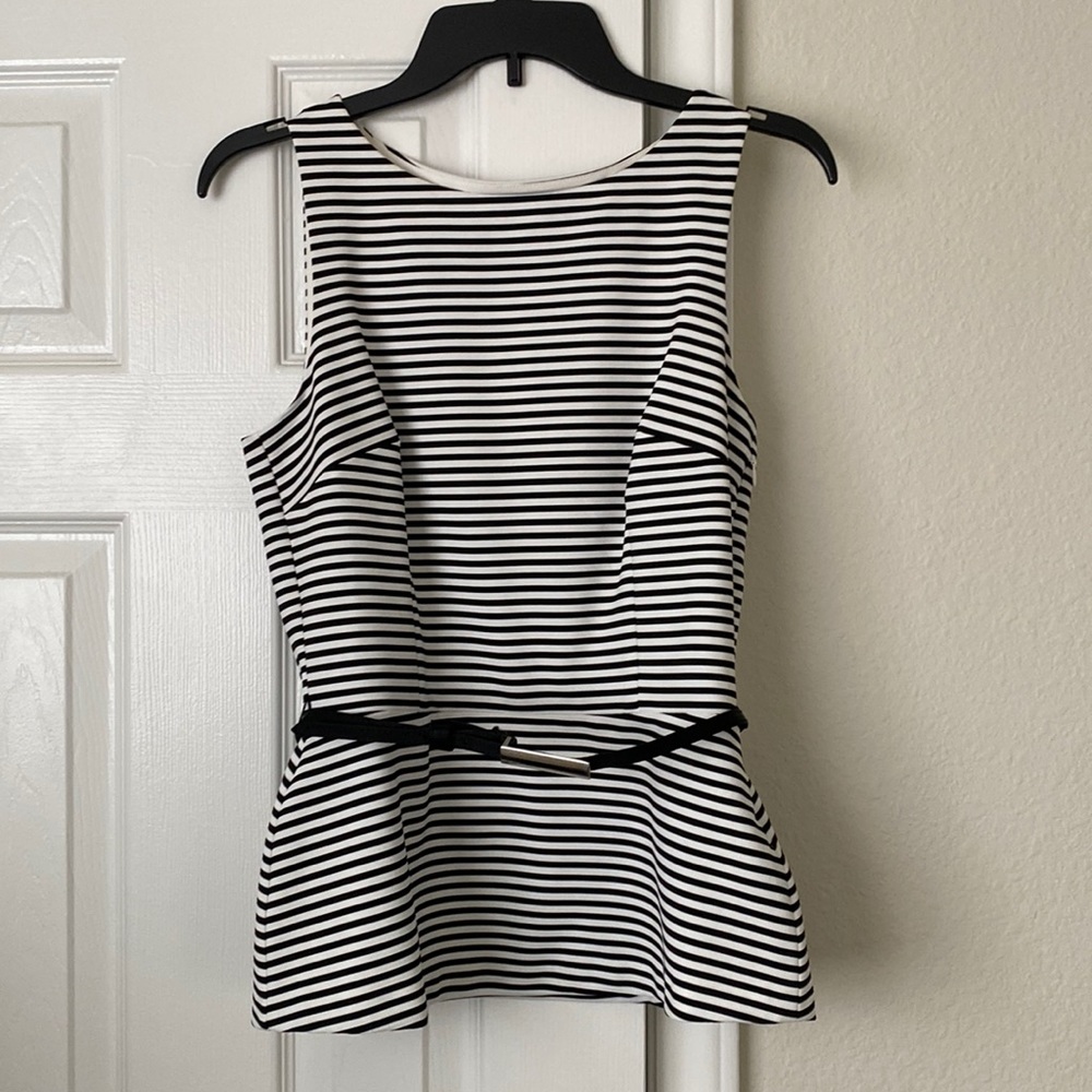 NWT Sleeveless Striped Fitted top